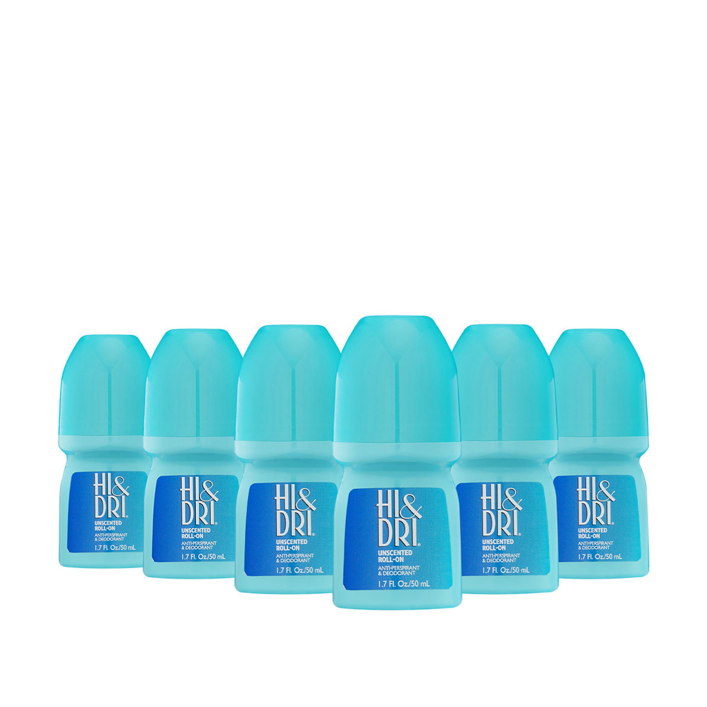 Kit Hi e Dri Unscented Roll-On Desodorante (6 unidades) em Oferta na Shopee