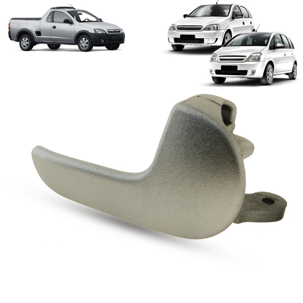 Maçaneta Interna da Porta Dianteira Traseira Prata Chevrolet Corsa 2002 a 2012 Meriva 2002 a 2012 Montana 03 a 10 em Oferta na Shopee