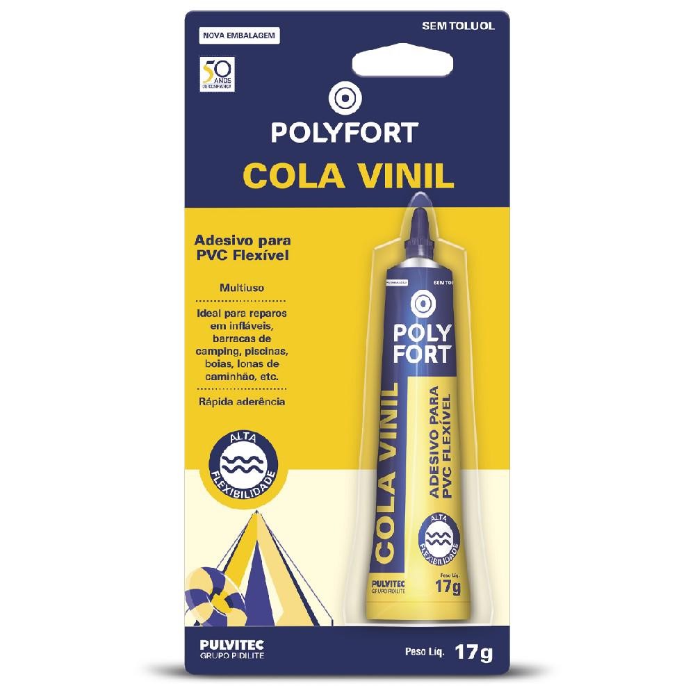 Cola Vinil Transparente P/ P/ Reparos Barraca Piscina Boias Polyfort 17g (AB001) - Pulvitec em Oferta na Shopee
