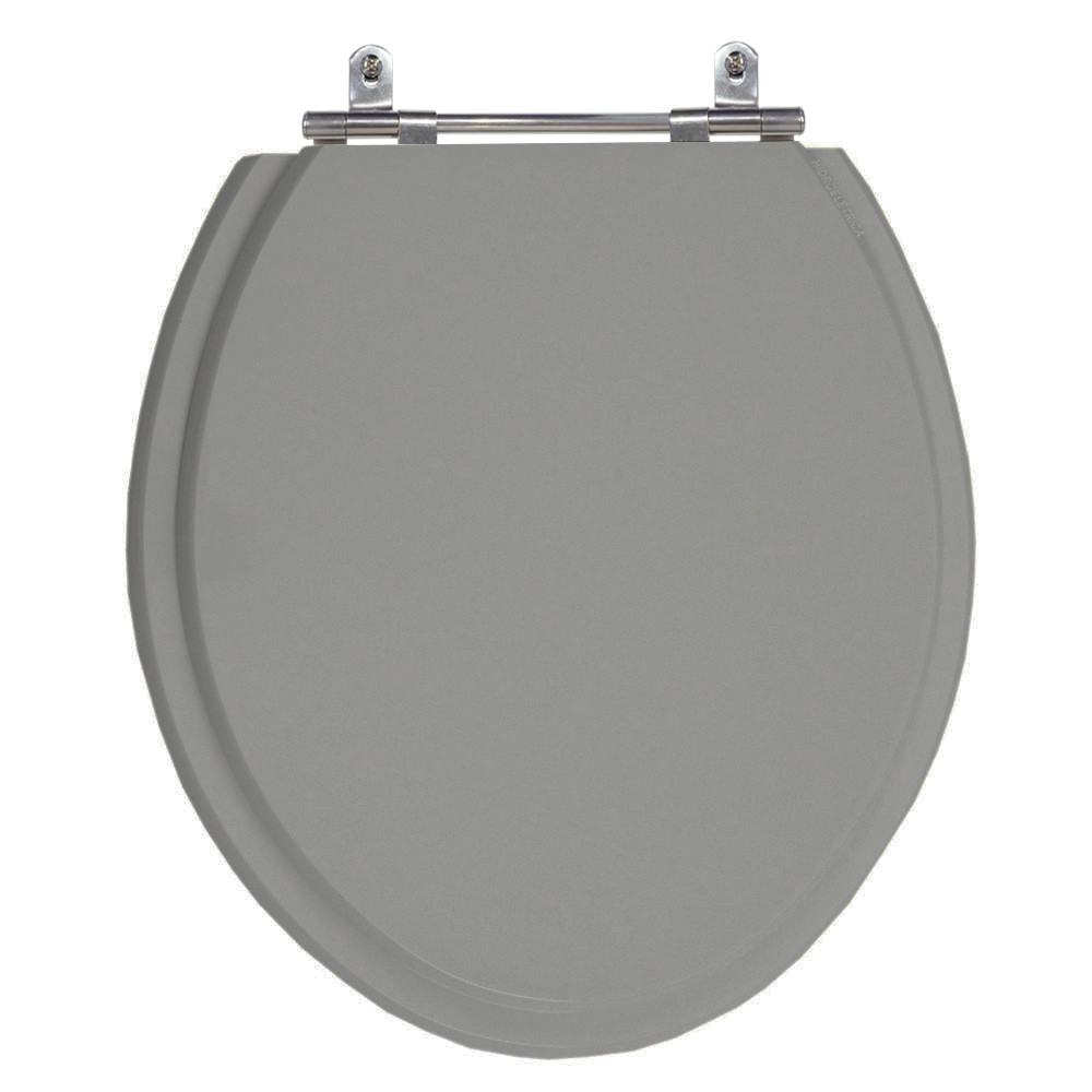 Assento Laqueado Convencional Oval Cinza Vip (Escuro) Universal Tampa Vaso Deca-Incepa-Celite em MDF em Oferta na Shopee