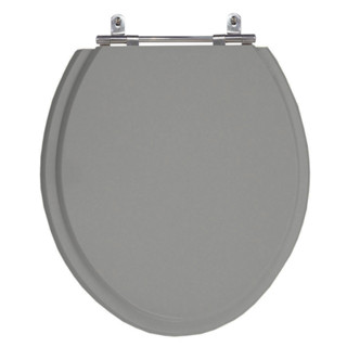 Assento Laqueado Convencional Oval Cinza Vip (Escuro) Universal Tampa Vaso Deca-Incepa-Celite em MDF em Oferta na Shopee