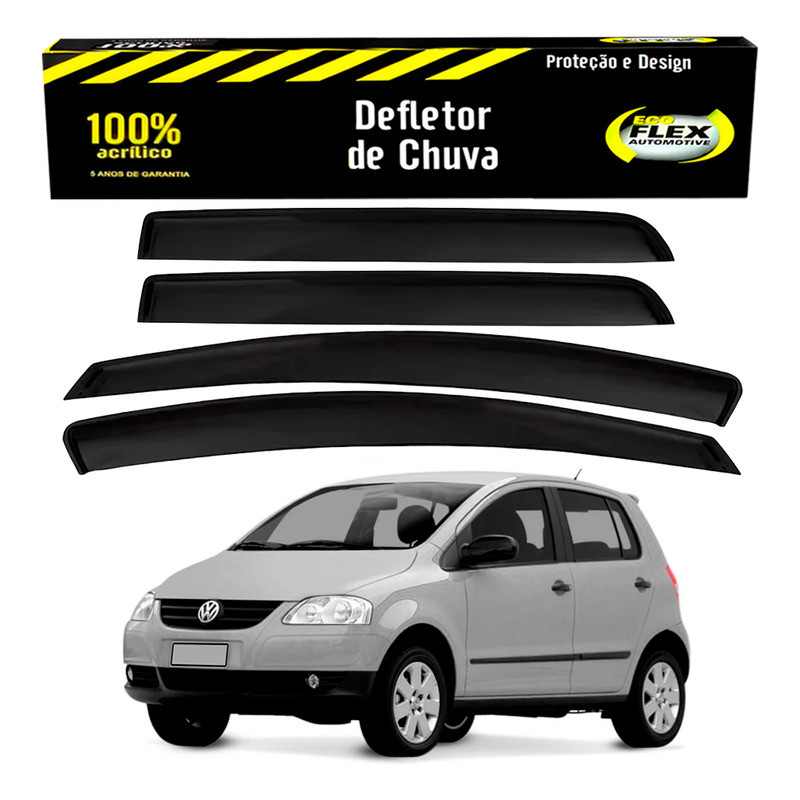 Jogo Calha Defletor Chuva Fox 1.0 1.6 4 Portas 2003 A 2009