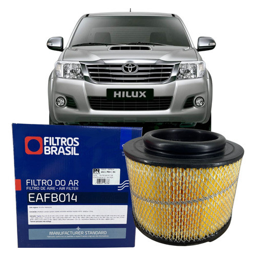 Filtro de Ar Reforçado Toyota Hilux 2.5 3.0 2005 2006 2007 2008 2009 2010 2011 2012 2013 2014 2015 em Oferta na Shopee