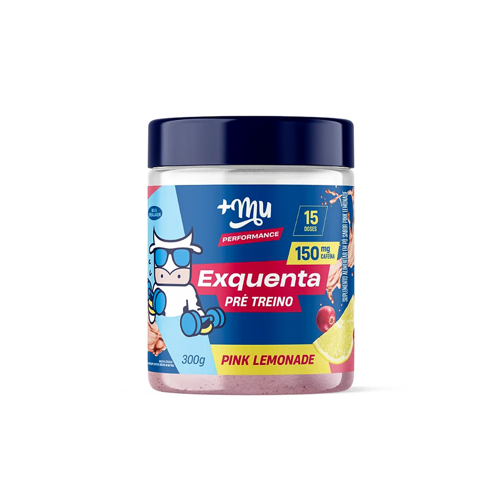 Pré Treino Exquenta Muke Sabor Pink Lemonade 300g - +Mu