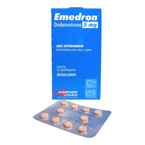 Emedron 5 Mg- Antiemetico P/ Cães E Gatos Agener