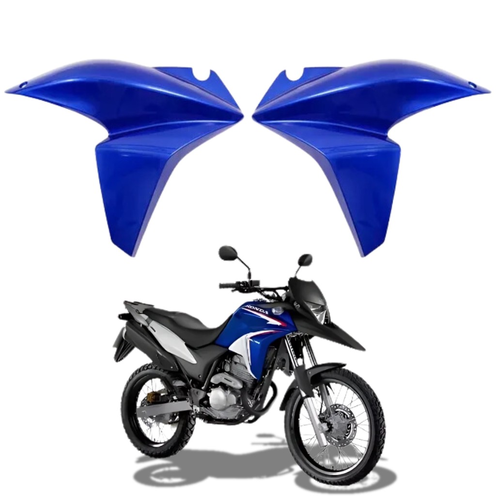 Par Aleta Guia Ar Aba Asa Tanque Azul Edição Especial Honda Xre 300 2014
