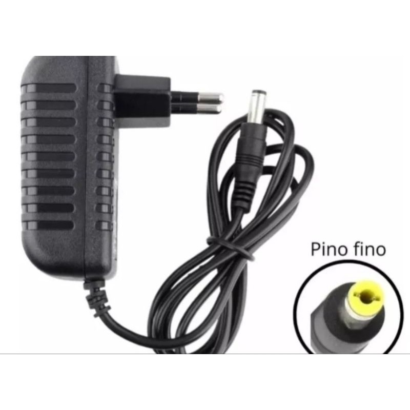 Fonte Para Caixa de Som 9v lenoxx e Amvox plug fino ponta amarela Bivolt