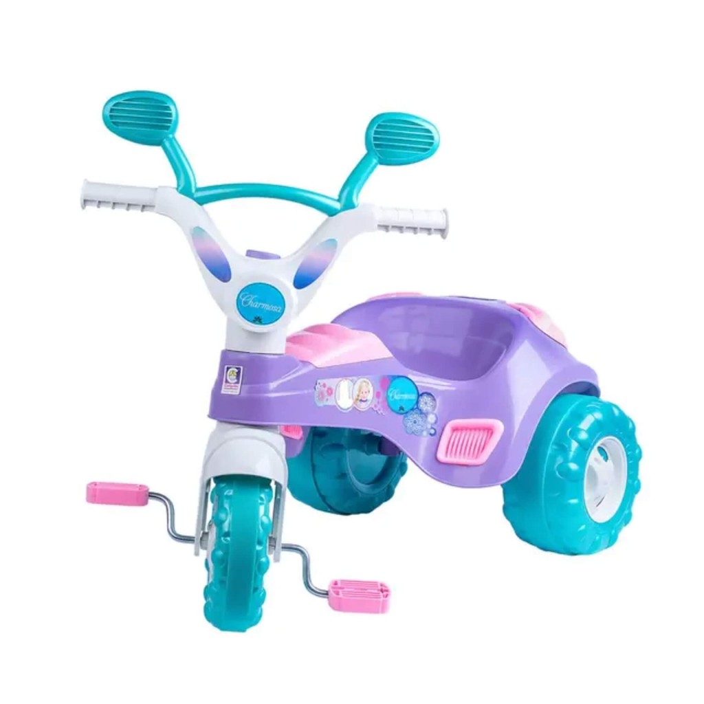 Triciclo Infantil Fofy Velotrol Lilás com Haste Removível Cotiplas - 1465 em Oferta na Shopee