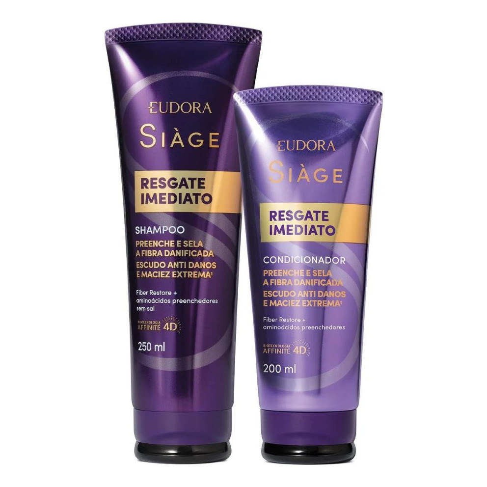 Kit Eudora Siàge Resgate Imediato Shampoo + Condicionador em Oferta na Shopee