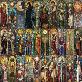 30 Pçs/set Vitral Tarô Cartas Estilo Marcadores Criativos DIY Melhor Presente em Oferta na Shopee