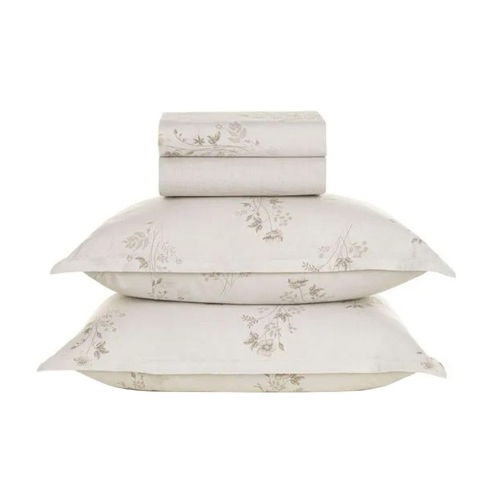 Jogo De Cama Karsten Corinne 3674127 Queen 4 Peças 160 Fios 100% Algodão em Oferta na Shopee