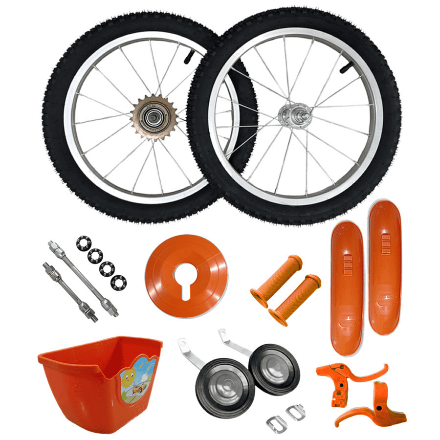 Kit Montagem Bike Aro 16 Infantil Cores