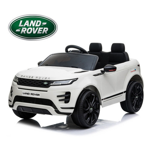Mini Carro Elétrico Infantil Criança 12V Land Rover Evoque Controle Remoto Branco Brinqway Importway BW-128BR