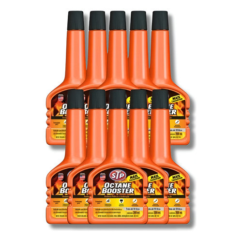 Aditivo para Combustivel OCTANE BOOSTER 200ml STP 10 unidades