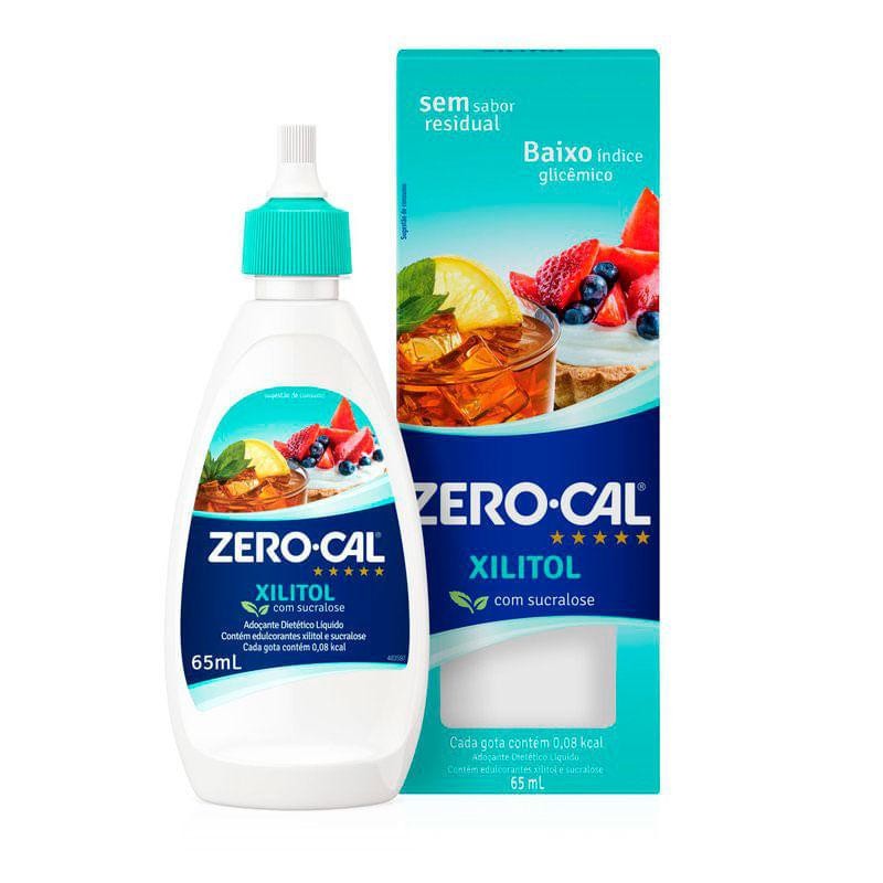 Adoçante Dietético Líquido Zero-Cal Xilitol com Sucralose 65ml - Food & Beverages