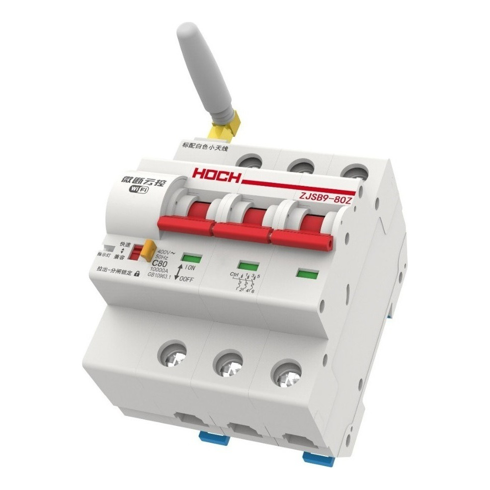 Disjuntor 50a Wifi Hoch Trifásico Controle Via Internet App