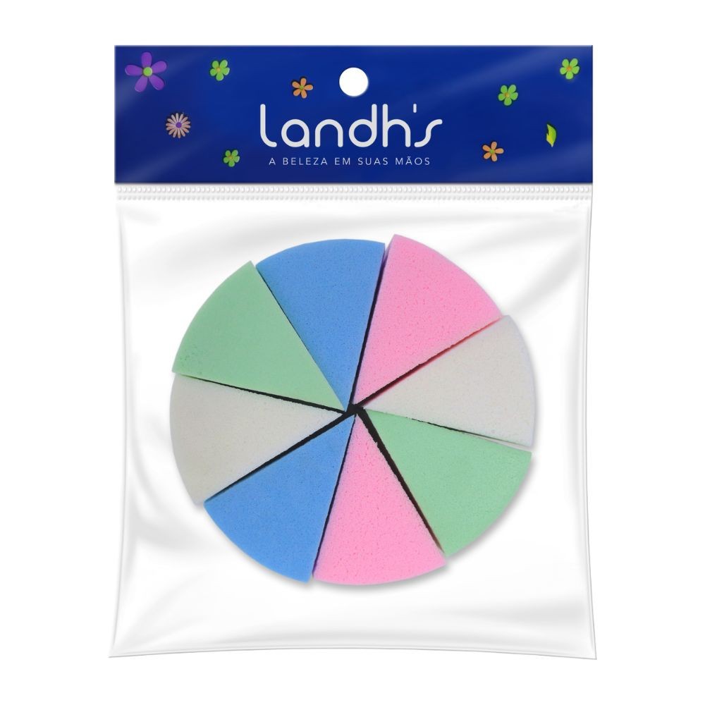 Esponja Queijinho - Kit com 8 Unidades Maquiagem Perfeita