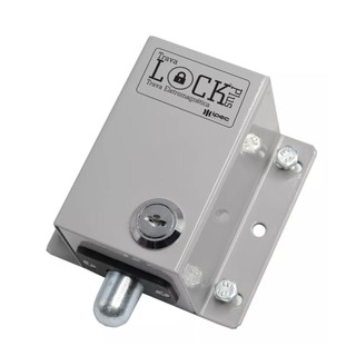 Trava Eletromagnética 220V Ipec Lock Plus c/ Temporizador Cinza