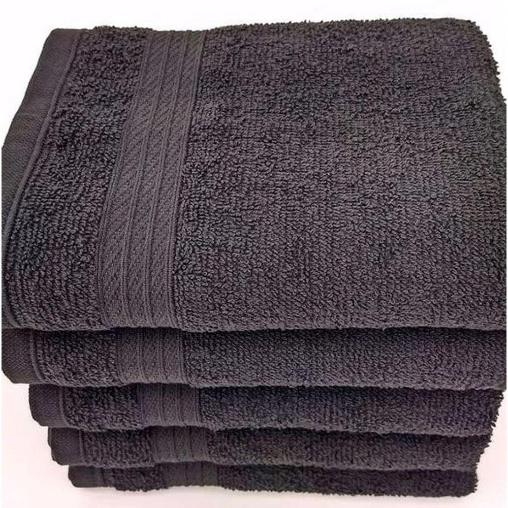 Toalhas Rosto Lmpeter Profissional 48x75cm Preto - 06 Unidades - Home & Living