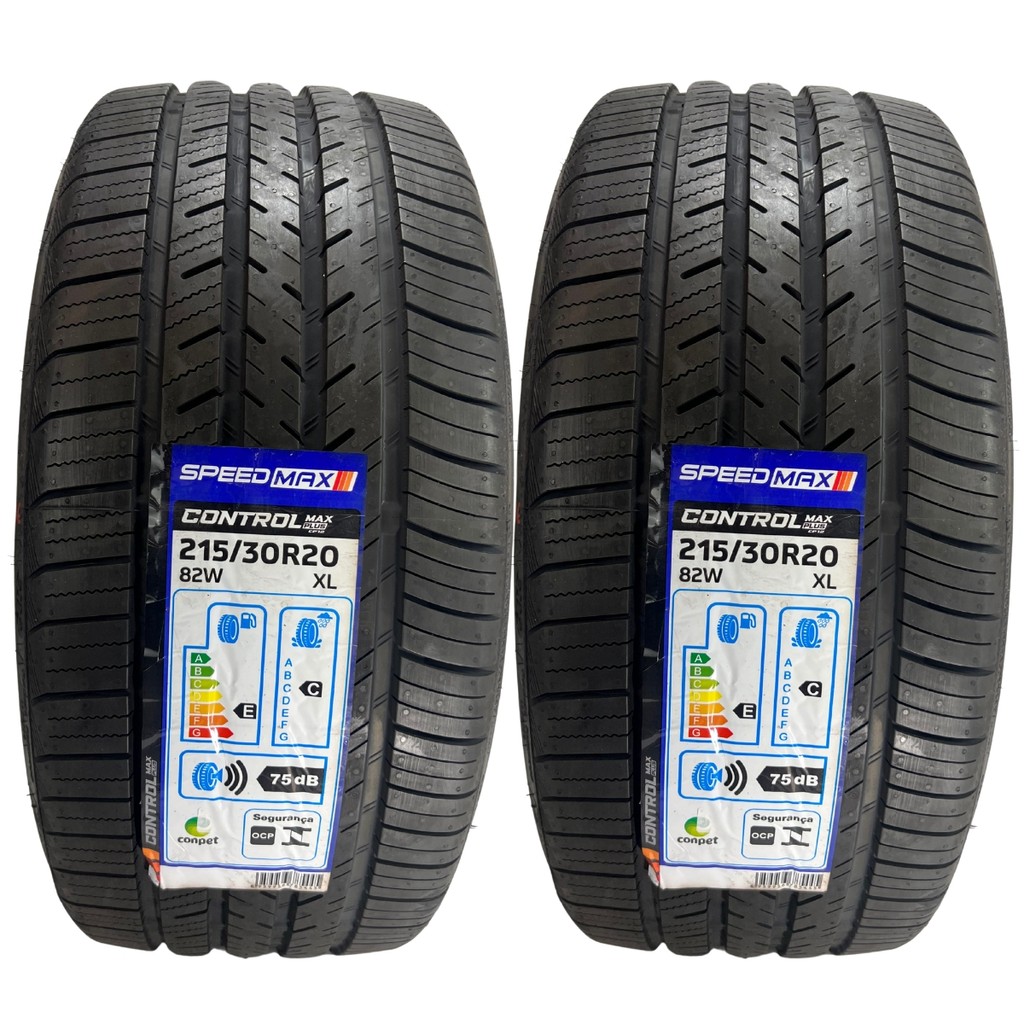KIT 02 PNEUS 215/30R20 82W SPEEDMAX CONTROLMAX CP12 XL ARO 20 GOLF PERFIL BAIXO CARROS REBAIXADOS
