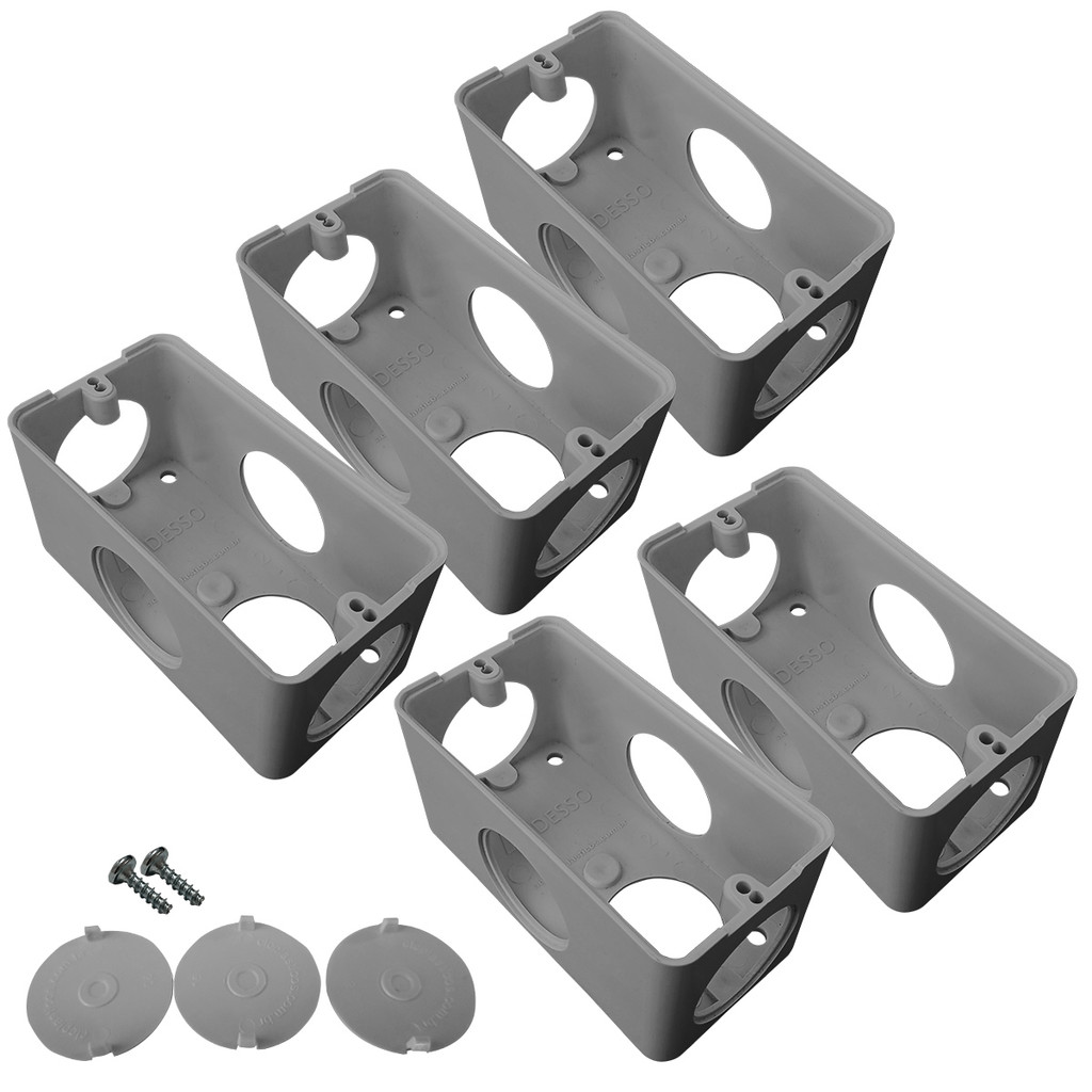 KIT 5 Caixa De Passagem Condulete 5 Entradas 4x2 PVC 1/2 - 3/4 em Oferta na Shopee