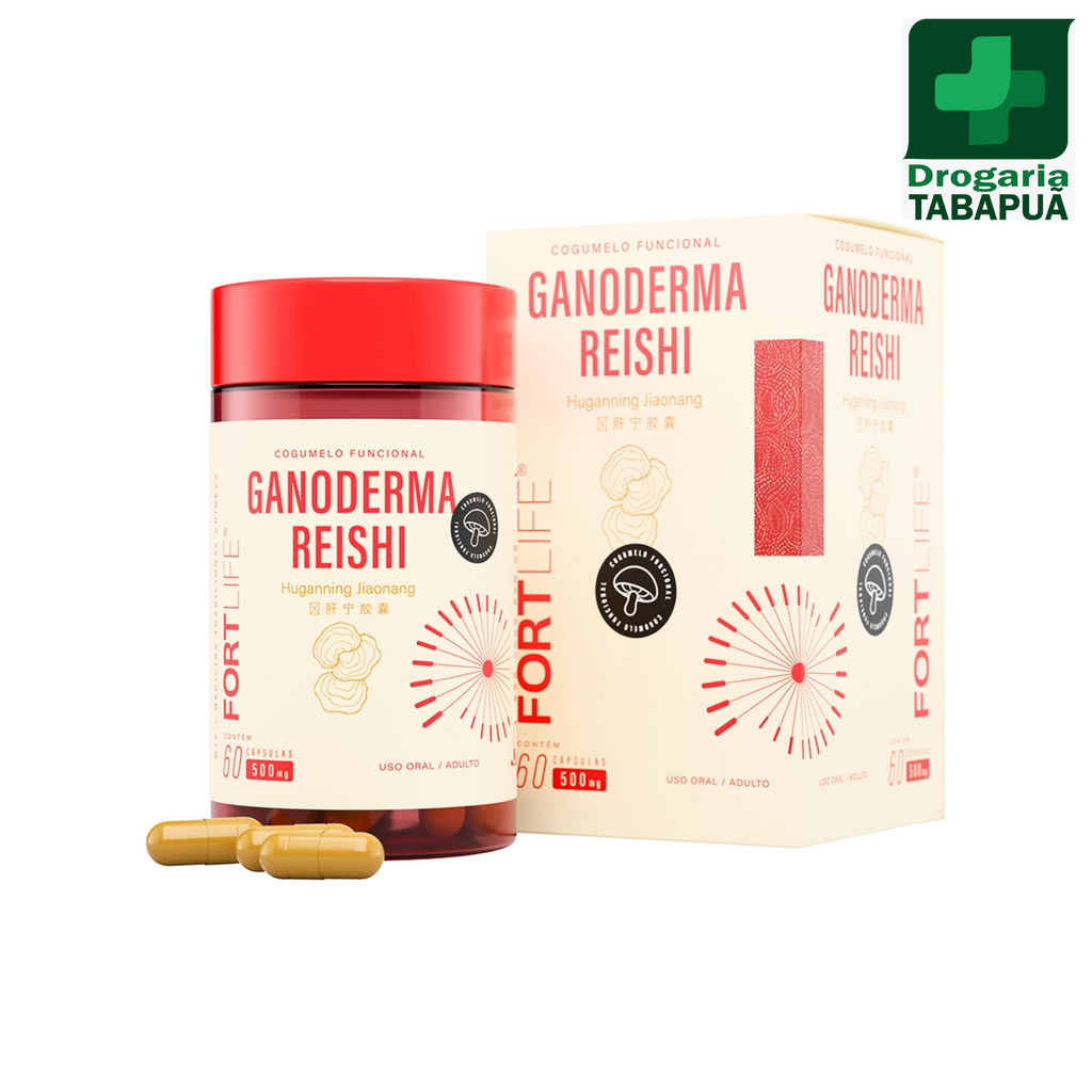 Ganoderma Reishi 500mg 60 Cápsulas Fortlife - Original
