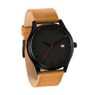 Relógio Masculino Estilo Europeu Com Mostrador Grande E Calendário , Pulseira Fosca Simples Para Estudantes , em Oferta na Shopee