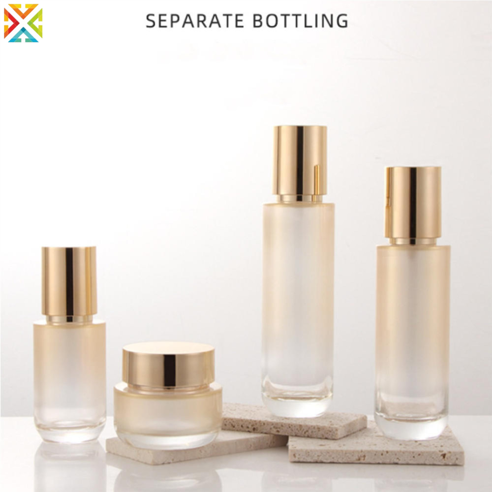 40ml 60ml 100ml 120ml Gradiente Ouro Vidro Spray Frasco Loção 50g De Creme em Oferta na Shopee