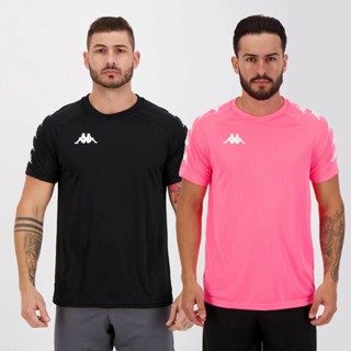 Kit 2 Camisas Kappa Sport Preta e Rosa em Oferta na Shopee