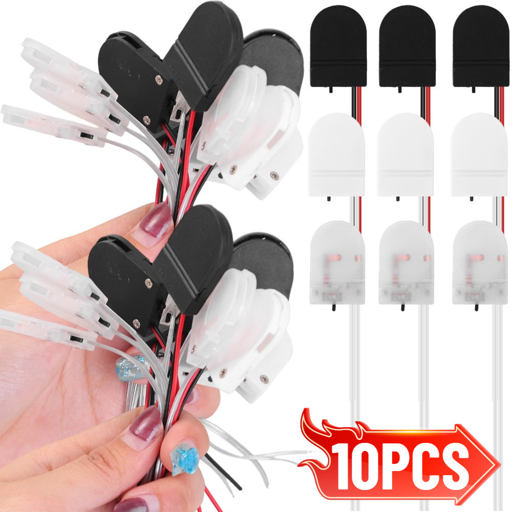 Suporte De Bateria Com Botão De Slot Único Em Forma De U 3V CR2032 Caixa De Plástico Durável Interruptor Liga/Desliga De