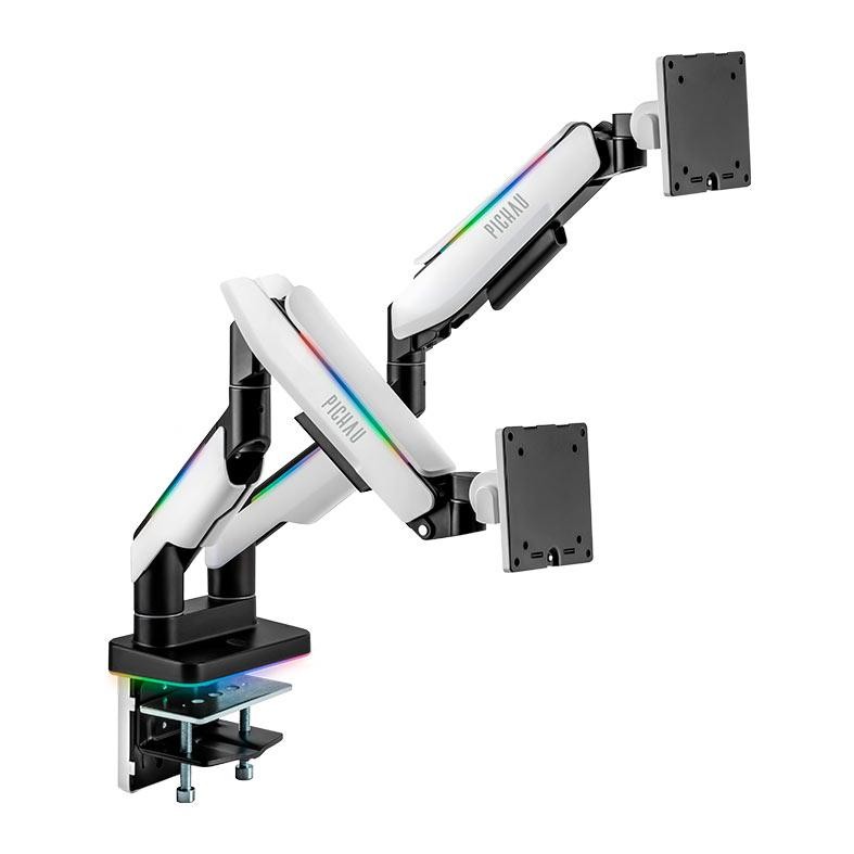 Suporte Articulado Dois Monitores ou TV Pichau Serpens200Pro,RGB,17~35Pol.Preto,PG-SRP200PRO-RGB01