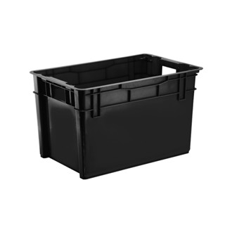 Caixa Organizadora Multiuso Container Plástica 60 Litros Sem Tampa Reforçada Empalhável Injeplastec em Oferta na Shopee