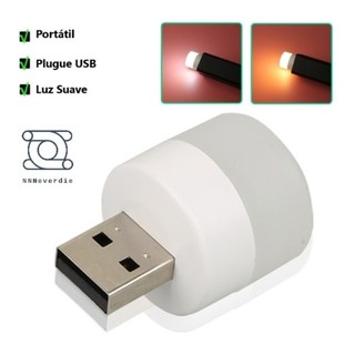 Lâmpada USB Luz Led Redonda Portátil Iluminação Leitura On Sale