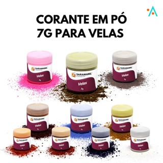 Corante em Pó para Velas 7g Saramanil – Alta Fixação | Várias Cores | DIY | Artesanato em Oferta na Shopee