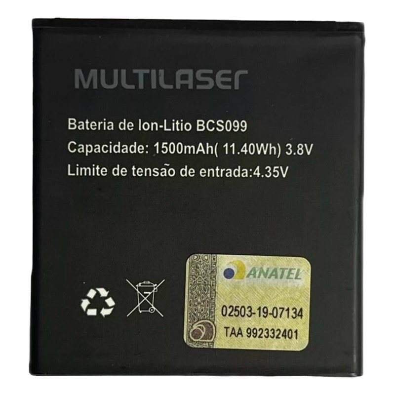 Ba-ter.ia Bcs099 Compatível Multilaser E Lite P9099 +garantia