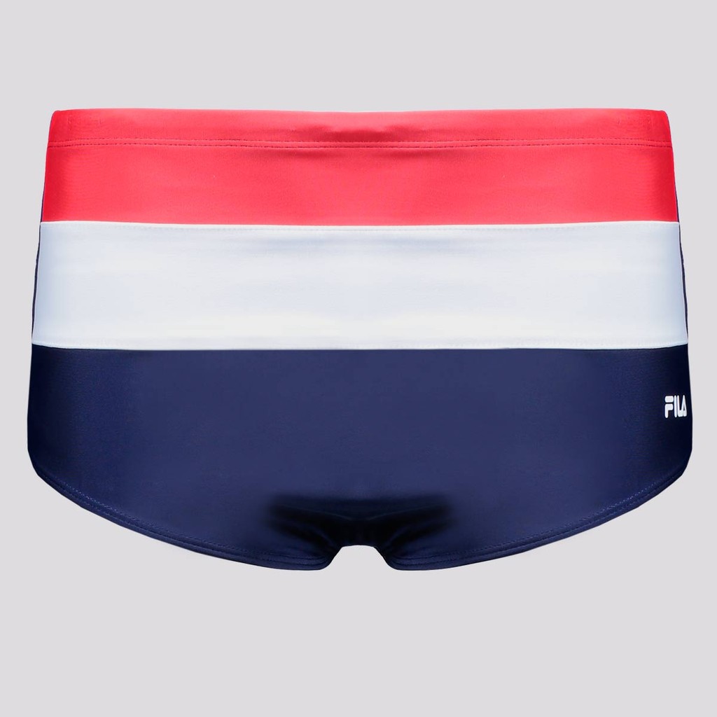 Sunga Fila DNA Vermelho Marinho e Branco - Sports & Outdoors
