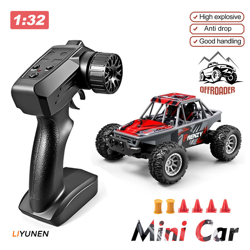 1 : 32 MINI 4WD RC Carro Off-road Ajuste De Velocidade Dupla 1/32 Modelo Pequeno 2.4G De Controle Remoto Brinquedo Elétr em Oferta na Shopee