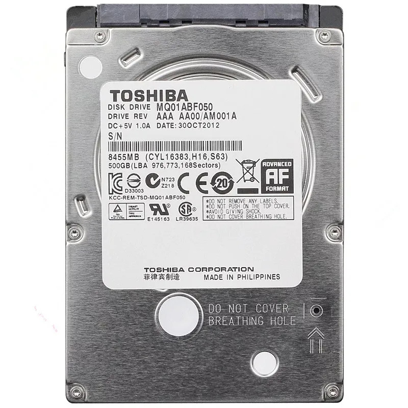 HD Interno Toshiba 500GB para Laptop – Desempenho Compacto e Confiável