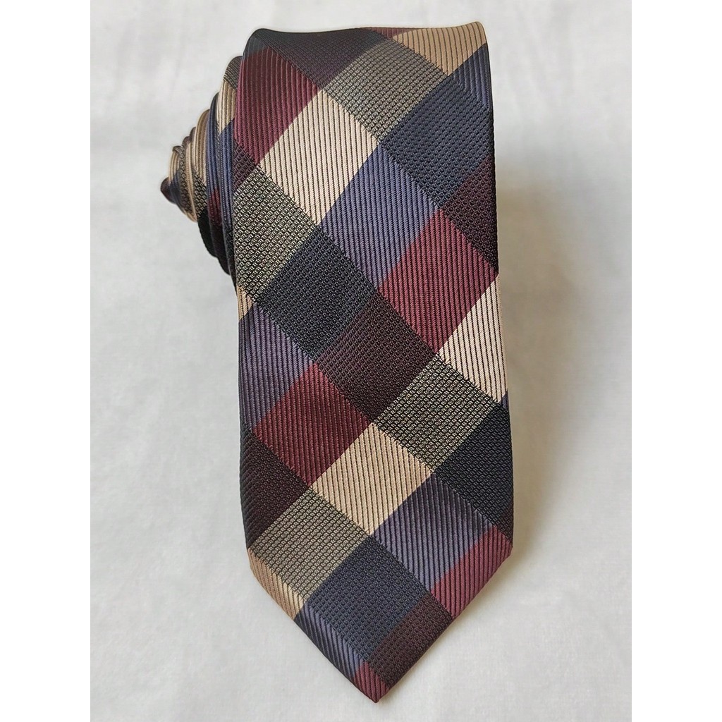 Gravata Social Casual Masculina Estampa Xadrez Colorida (5.5cm)