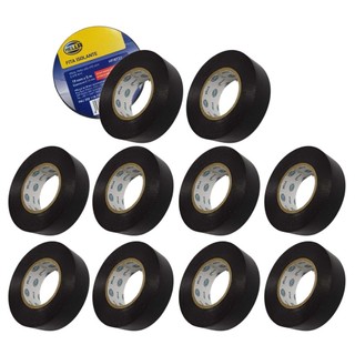 Kit 10 Fita Isolante 19mm 5m Rolo Resistente Fogo Umidade Hella