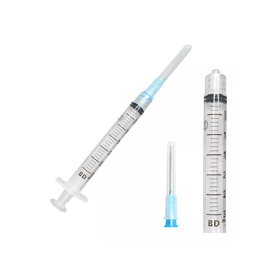 Seringa Bd 3ml C/ Agulha 25x0.60 Agulhada 25x7 Azul 100 Unid