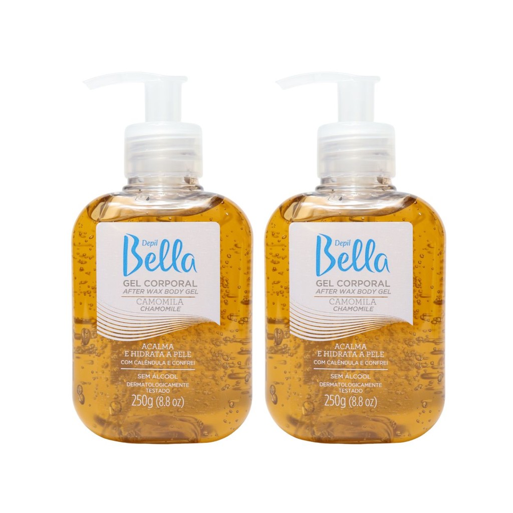 Kit 2 Gel Pós Depilação Corpo Hidrata Camomila Depil Bella em Oferta na Shopee
