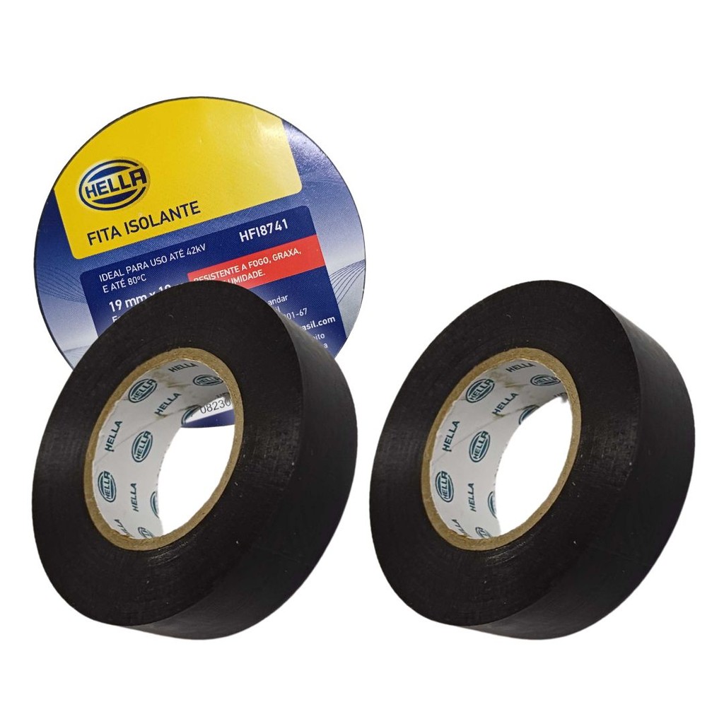 Par Fita Isolante 19mm 10m Resistente Fogo Umidade Hella em Oferta na Shopee