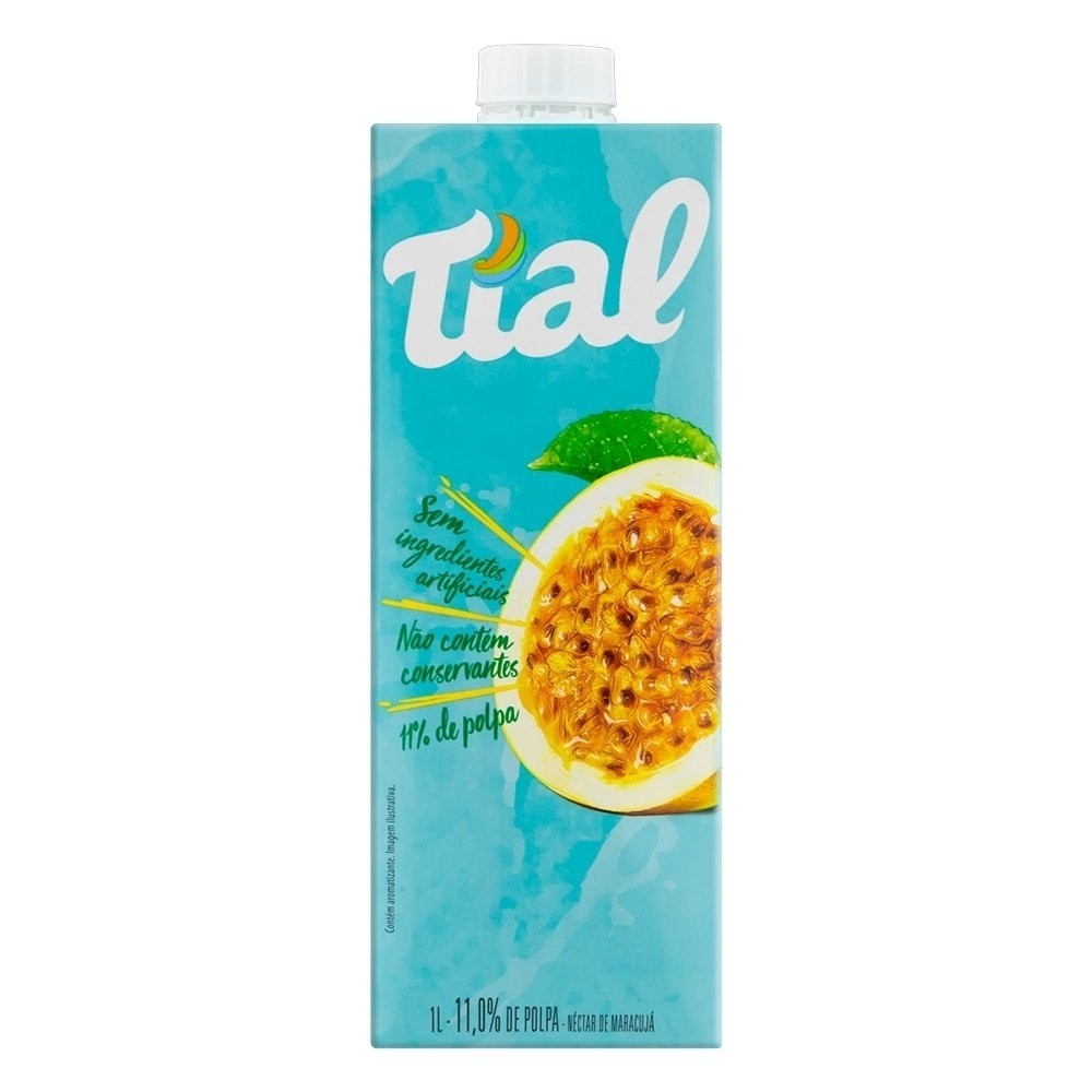 Suco Tial Néctar Maracujá 1L - Embalagem com 12 Unidades - Food & Beverages