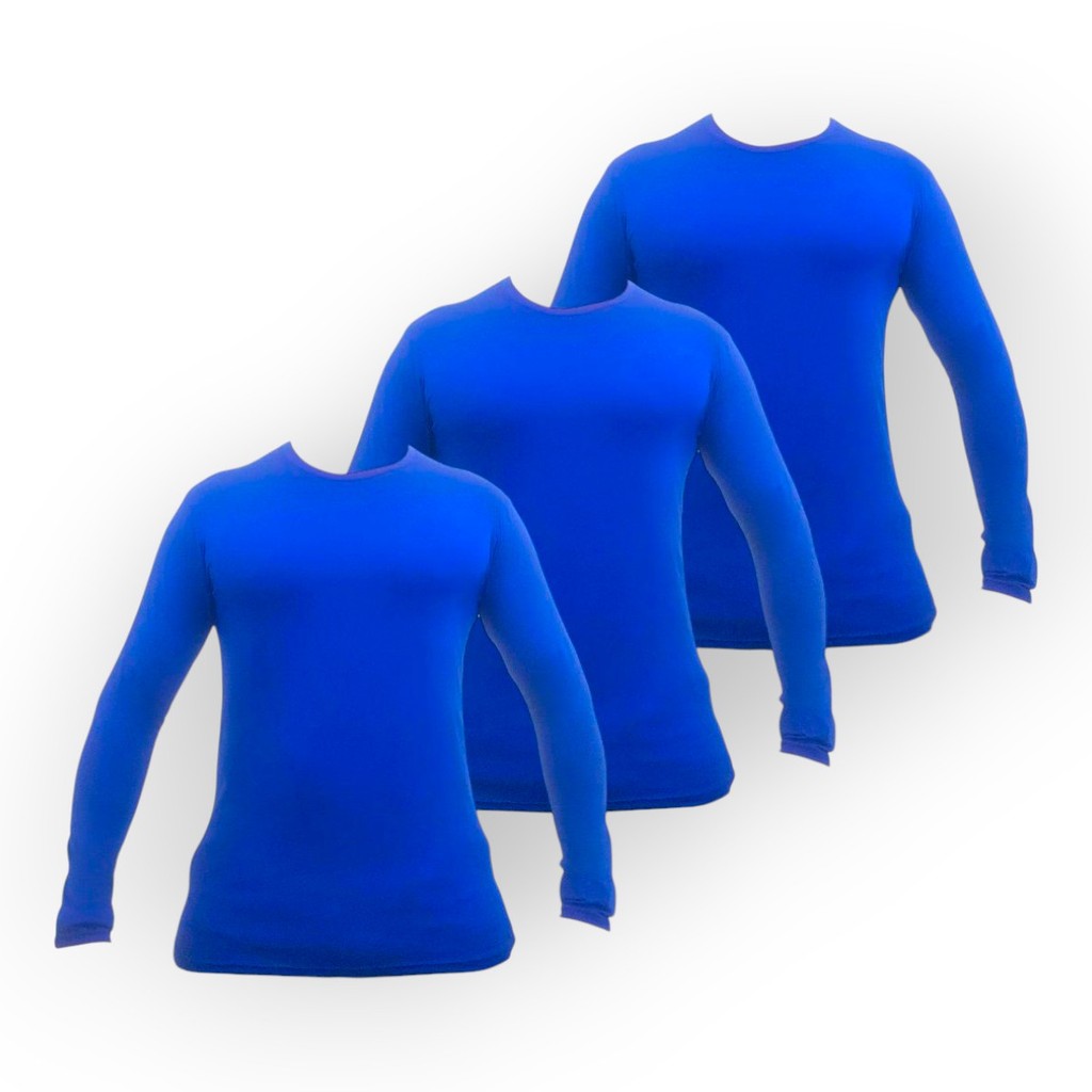 Pacote 3 Camiseta Masculina Manga Longa UV Corrida E Sol Trabalho Caminhada Dia a Dia Calor Verão Atacado