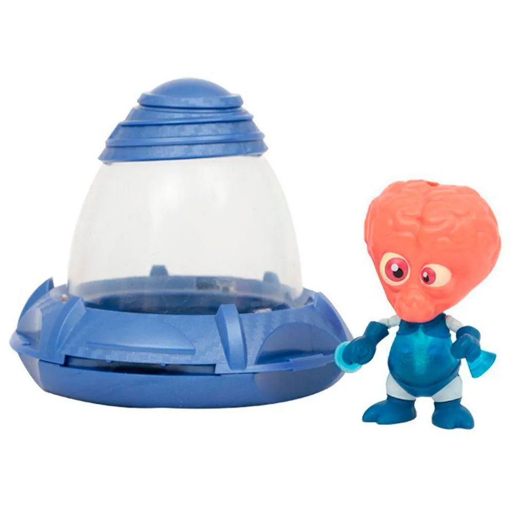 Exogini - Ufogino - Boneco com Nave Espacial Azul - Candide