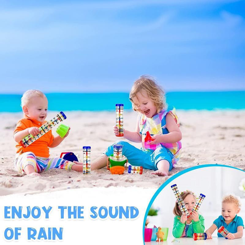 Pau De Chuva Com 10-20cm Musicalização Infantil Brinquedos Musicais Som Stick Educativos Para Bebês — imagem 2 de 2