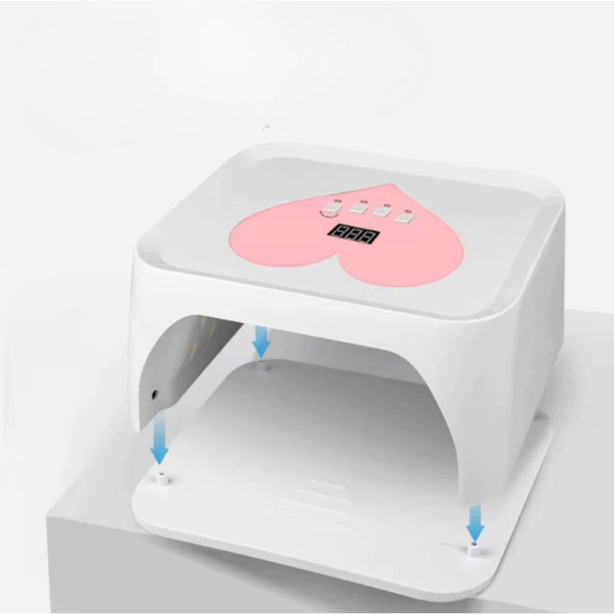 Cabine de Unha com Led UV Sun X Plus Coração Bivolt 256W Profissional