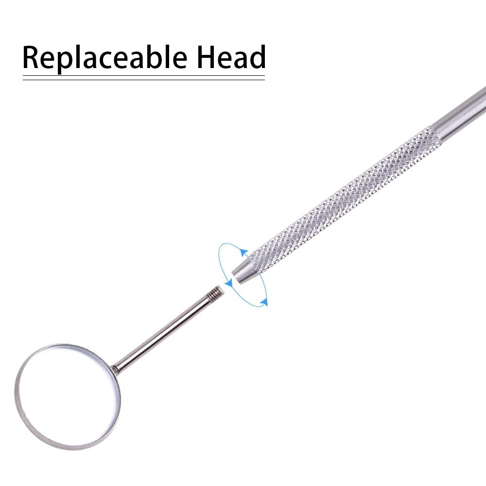 Espelho de Aço Inoxidável Extensão de Pestanas Inspeção Ferramenta Profissional de Maquiagem