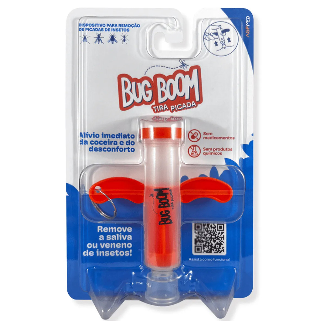Dispositivo Para Remoção de Picada Insetos bug Boom Laranja